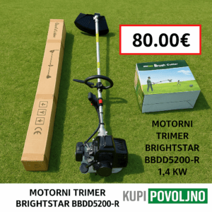 MOTORNI TRIMER BRIGHTSTAR BBDD5200-R, 1,4 KW
