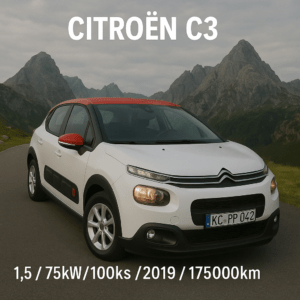 Citroën C3 1,5 DIZEL 75KW/100,50KS ,PRVA REG-2019 , Pređ175000km