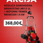 KOSILICA SAMOHODNA BRIGHTSTAR LM51Z-2L +MOTORNI TRIMER BBSW5200 1,4kW0