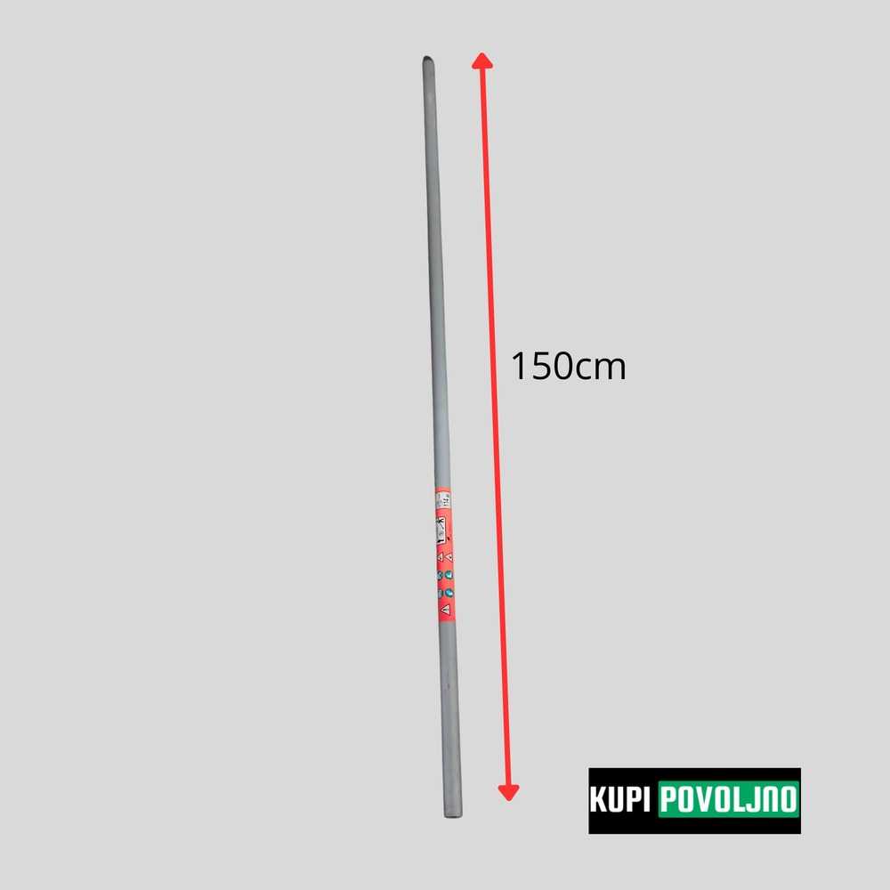 Aluminijska cijev promjera 26 mm s četiri vođice za trimer duljine 150 cm